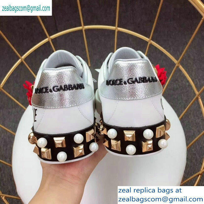 Dolce  &  Gabbana Embroidered Portofino Sneakers 04 2019